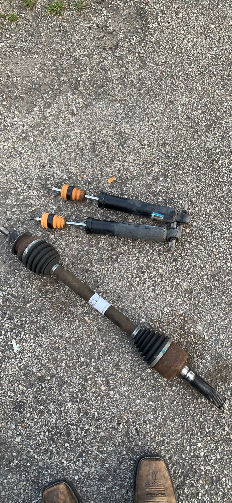 Rear shocks and haftshaft