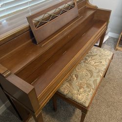 FREE PIANO AND BENCH