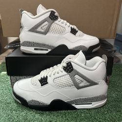 Jordan 4 Retro “White Cement” 2025 (Multiple Sizes) Brand New!