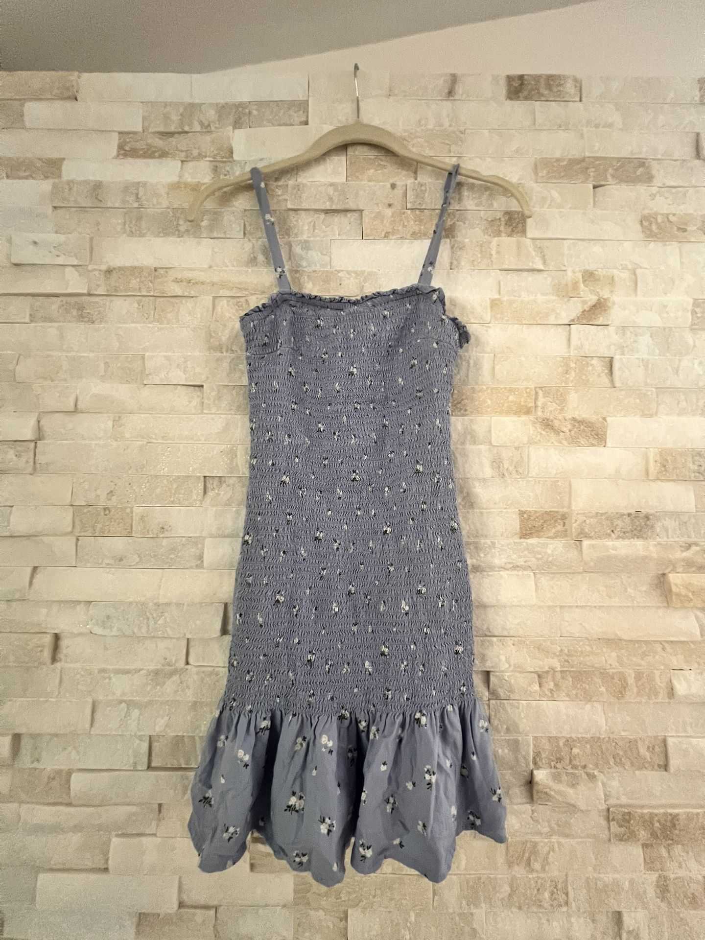 Hollister Light blue flower Sundress