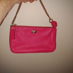 Coach Wrist Purse Pink