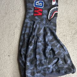 Navy Blue Bape Hoodie