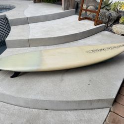 Vintage 1988 Byrning Spears Channel Thruster  Surfboard