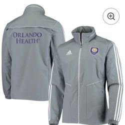 Orlando City SC adidas Rain Full-Zip Hoodie Jacket