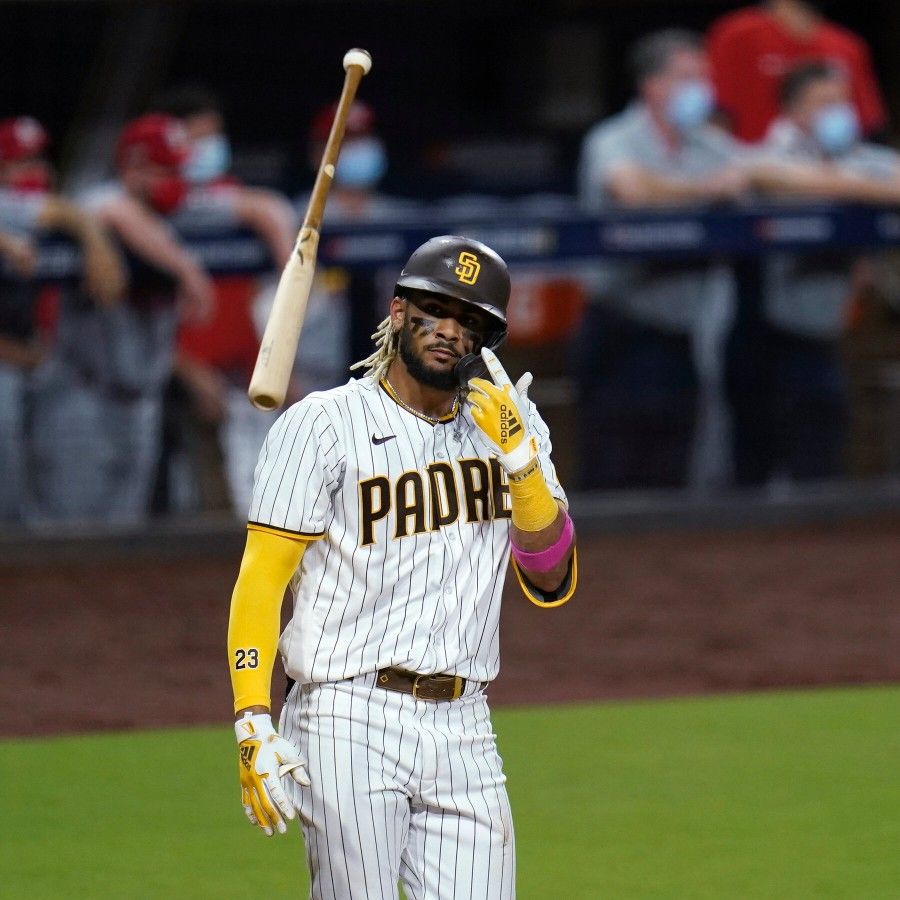 Padres Nationals Tatis Bat Flip Bobblehead