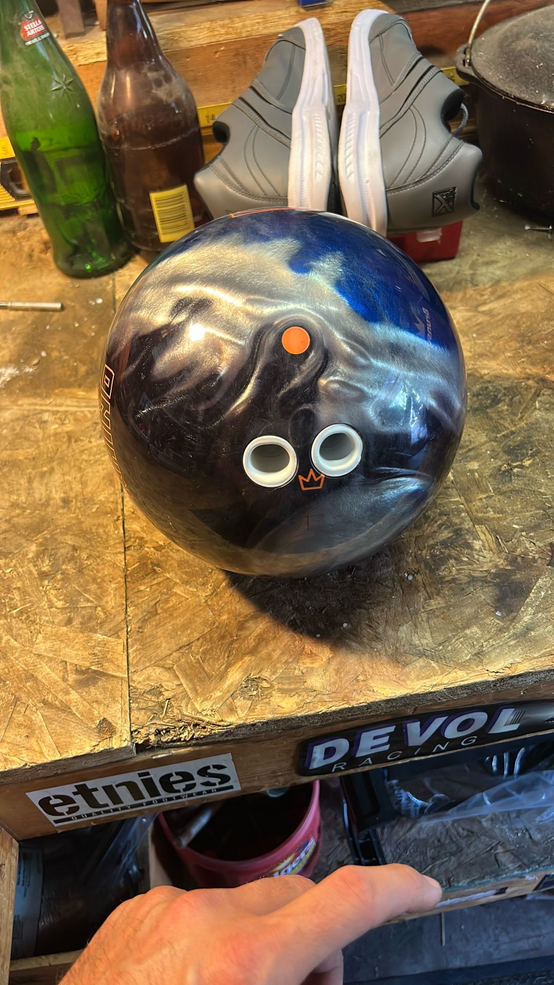 2 Finger bowling ball