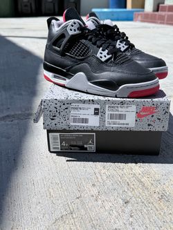 Air Jordan 4 Retro Bred Reimagined Size:4Y