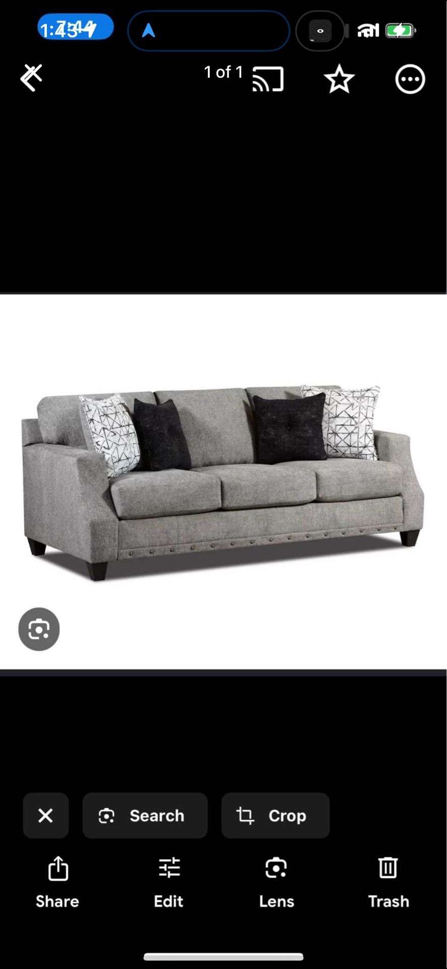 Couch Only No Pillows
