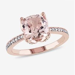 Size 8 Morganite Ring