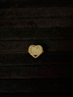Gold Hello Kitty Heart Ring