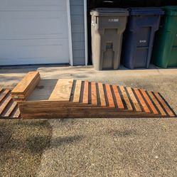 Plywood Cribbing for leveling boom lift