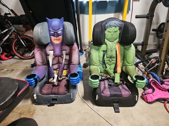 Batman / hulk car seat 60$ each