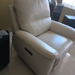 Electric Leather Recliner 