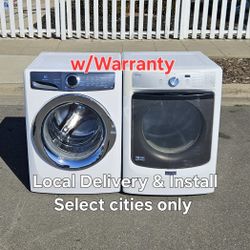Electrolux Washer & Maytag Electric 220v Dryer Set 