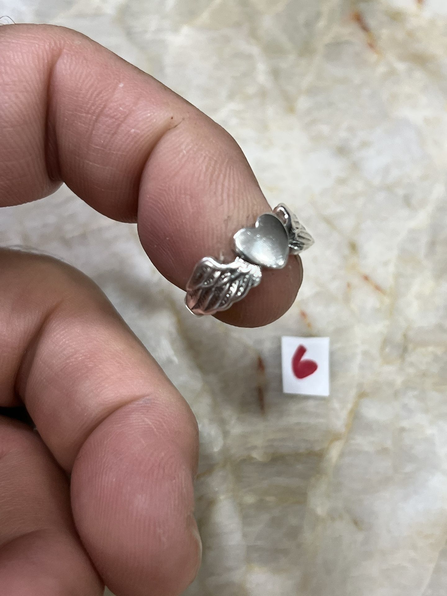 925 Sterling Silver Wedding Ring Size 6