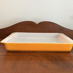 Vintage Pyrex Orange Daisy 933 Lasagna Pan