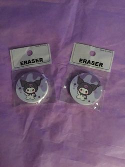 Kuromi erasers each $1