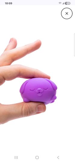 Schylling NeeDoh Teenie Funky Pup Purple Squishy