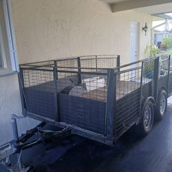 11' Bed Dual Heavy Duty Axle Trailer 