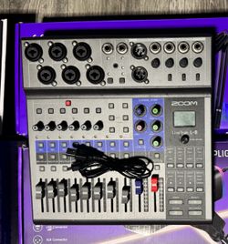Zoom LiveTrak L-8 Battery Powered Portable Mixer/Recorder for Musicians & Podcasters