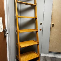 Narrow Wooden Bookcase/Shelves