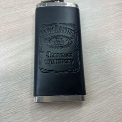 Jack Daniel’s Whiskey Bottle Holder Vintage 5oz Stainless Steel 