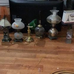 Many Vintage Gorgeous Lamps