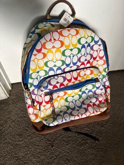 Rainbow coach backpack -