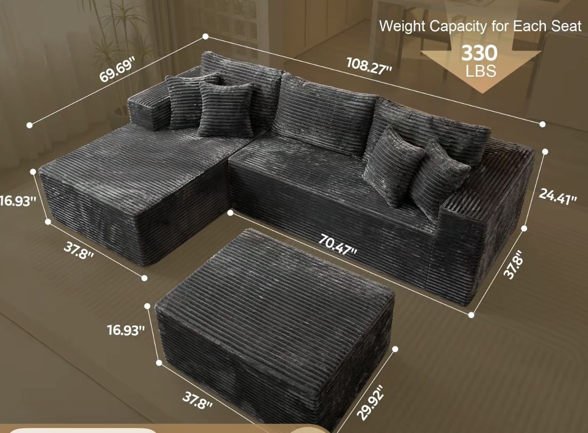 Boneless Sofa Brand New In Box