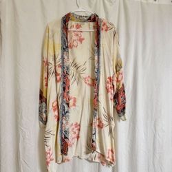 Billabong Floral Kimono.   Small/medium.   Hawaiian flower print