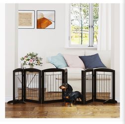 Foldable Free Standing Pet Gate