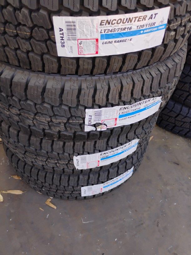 New Set Of Sumitomo All Terrain 245 75 16 Lt 