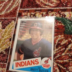 Cleveland Indians Brett Butler Baseball Cards Lot 