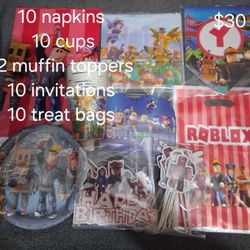 Roblox Party Supplies 