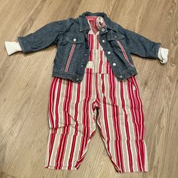 Outfit Set Overall + Jacket Toddler Girl 