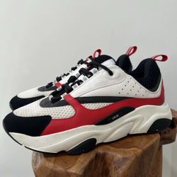 Dior B22 'White Red' Sneakers Means 11 Us 