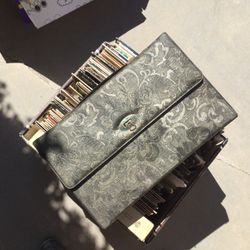 Travel Mirror, Vintage, 1960, Gray, Green 