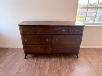 Mid-Century Modern Drawer Wood Dresser