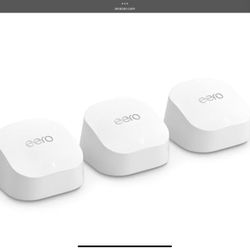 WiFi  Mesh Amazon EERO 6+ WiFi Expansion System (4 Units = 6000 sq ft)