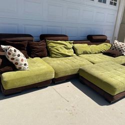 Sectional Sofa with Chaise Ottoman Sets