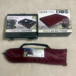 Cedar Trail, camping gear Trivecta
