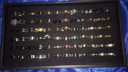 Stainless Steel rings size 13