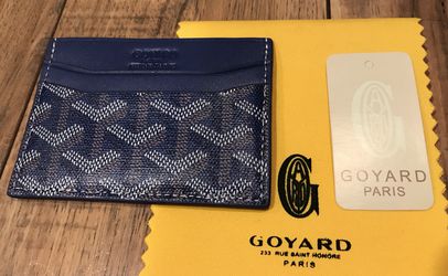 Goyard Saint-Sulpice Card Wallet, Navy Blue