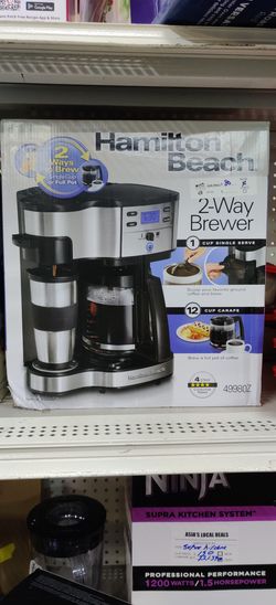 New Hamilton Beach 2 way coffee maker