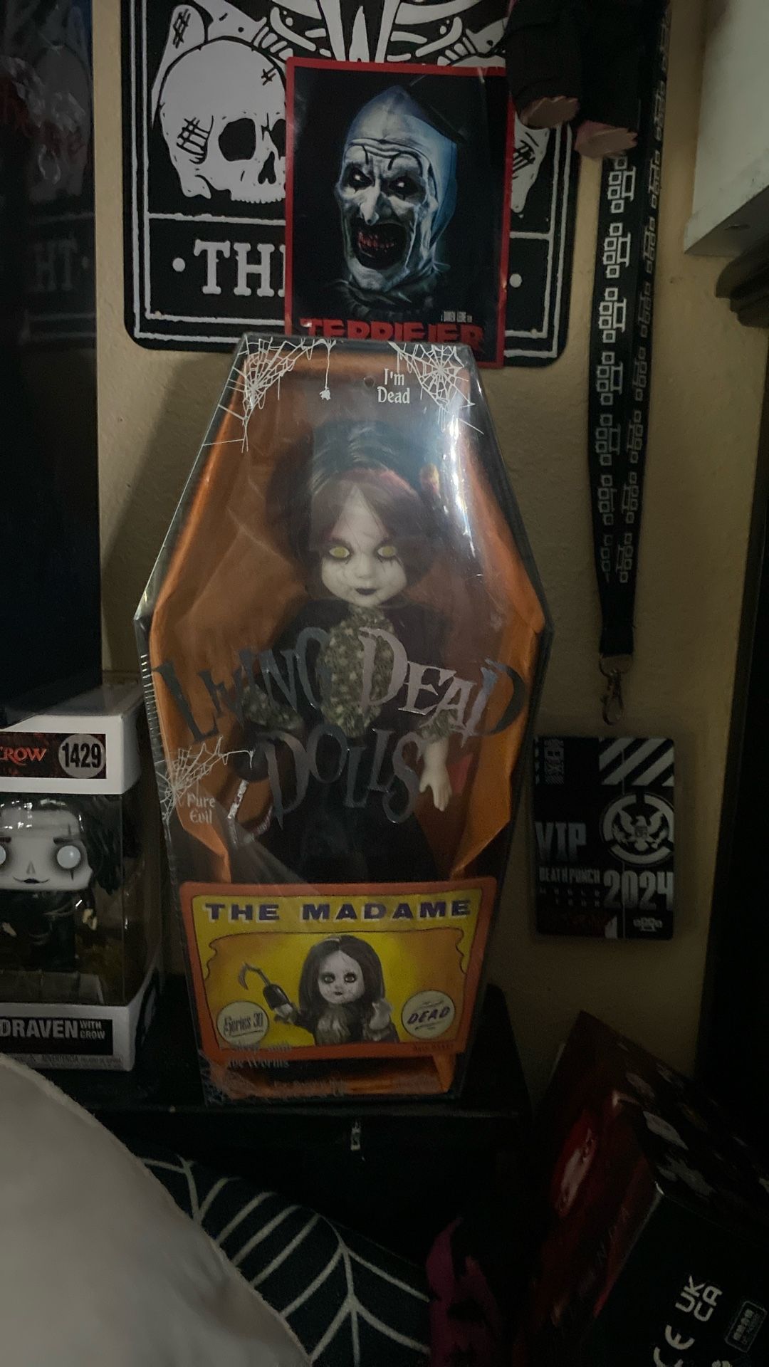 Brand New Living Dead Doll Name The Madame