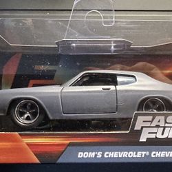 Jada Toys Fast & Furious 1:32  Dom’s Chevrolet Chevelle SS Diecas Brand New.