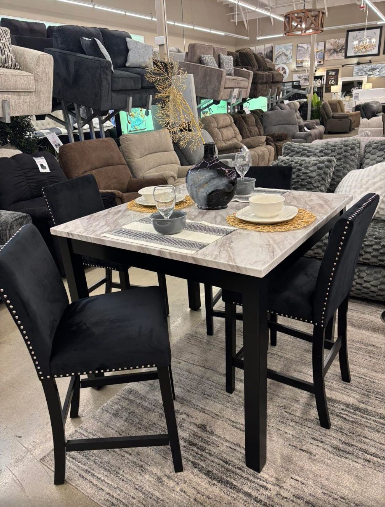Dining Set With 4 Side Chris 