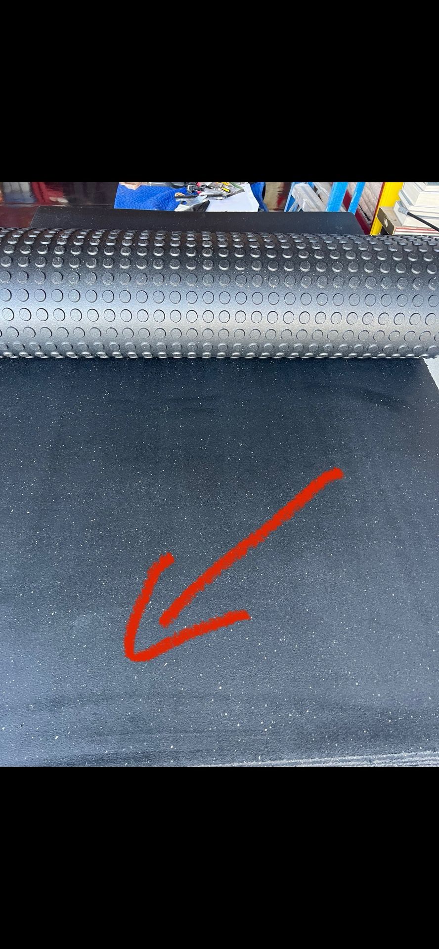 GYM WORKOUT MAT - 6' X 4' X 3/4' THICK - SOLID RUBBER - FREE DELIVERY 25 MILES OF 60504