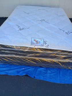 Brand New Queen Size Pillowtop Mattress Included Box Spring.