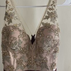 Long Formal Dress, Maroon Color, Medium 